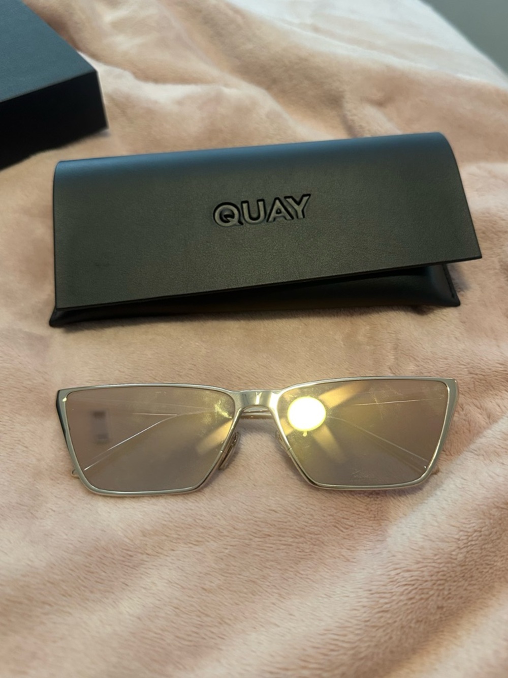 Quay gold sunglasses
